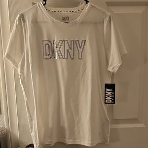 DKNY Cream Logo Tee